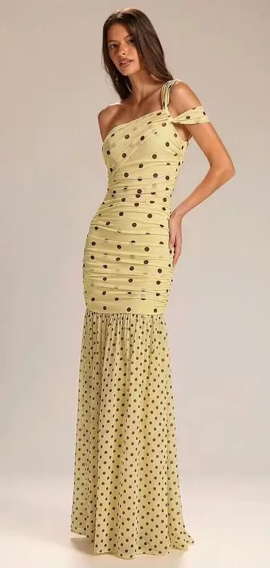 Vestido lunares amarillo