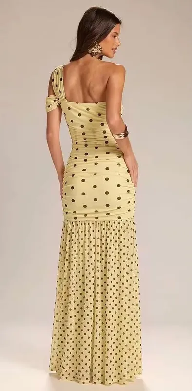 Vestido lunares amarillo