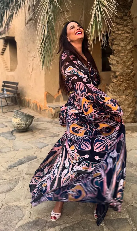 Vestido carioca estampado