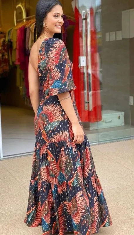 Vestido farm una manga