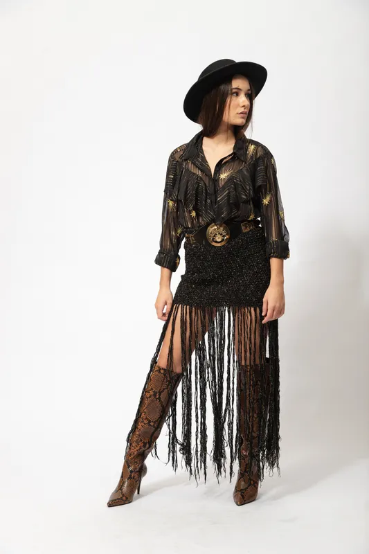 camisa rapsodia estrellas doradas