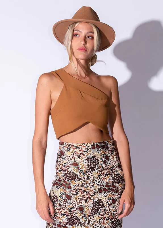 Top habano de un hombro Shibinda