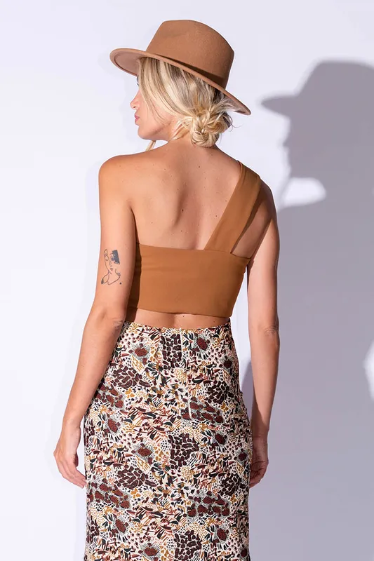 Top habano de un hombro Shibinda