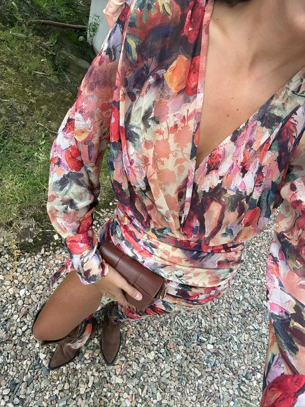 Vestido Estampa Flores AB