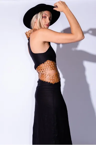 Vestido Agnes Cross Dress negro