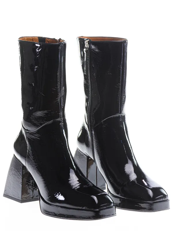 Botas Jeffrey Campbell Negra Charol