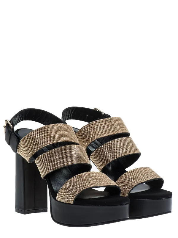 Sandalias Magma Tira Dorada