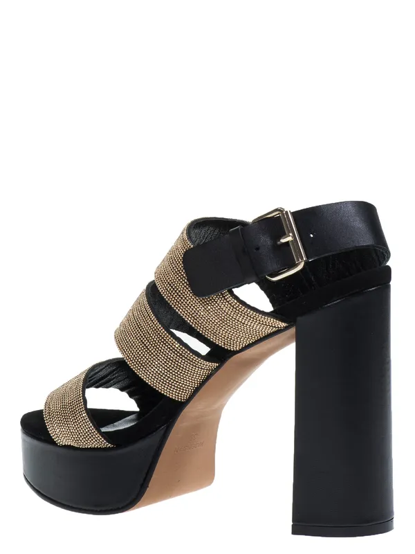 Sandalias Magma Tira Dorada