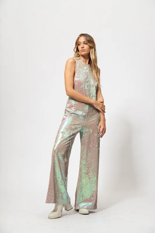 Mono Free People Lentejuelas nude