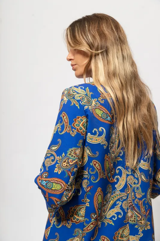 Blazer Eva&Rosy CONJUNTO azul arabesco