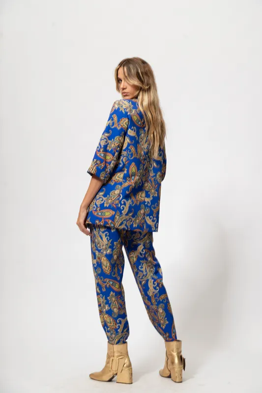 Pantalon Eva&Rosy CONJUNTO azul arabesco