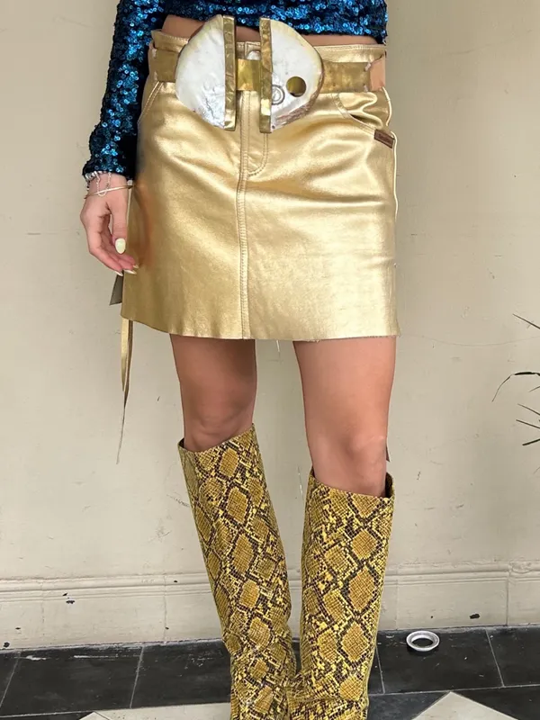 Pollera AGNES dorada