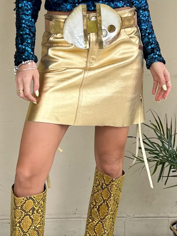 Pollera AGNES dorada