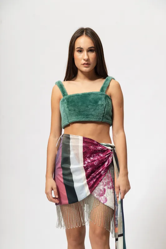 Falda mandinga flecos