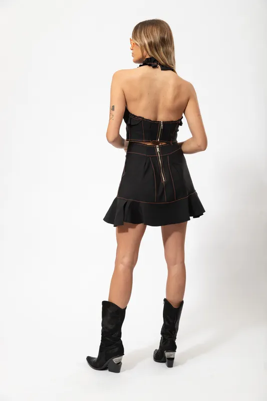 Falda JAZMIN CHEBAR conjunto negro