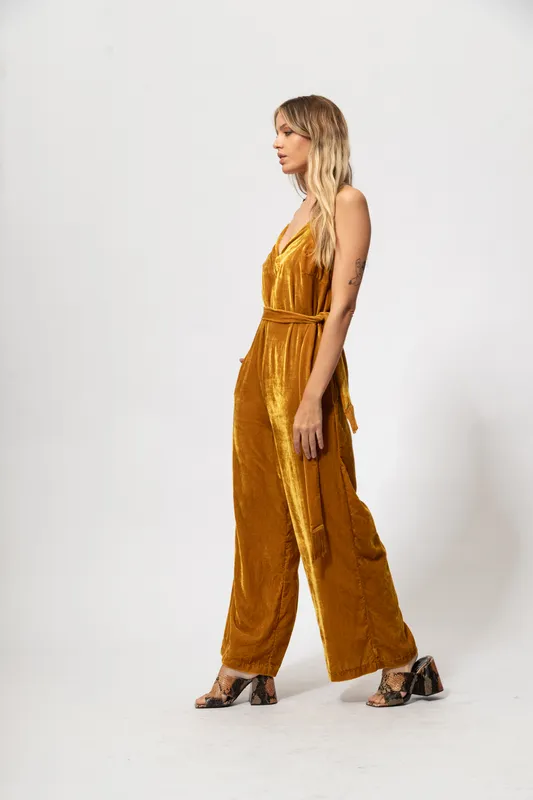 Mono ASTR velvet mostaza