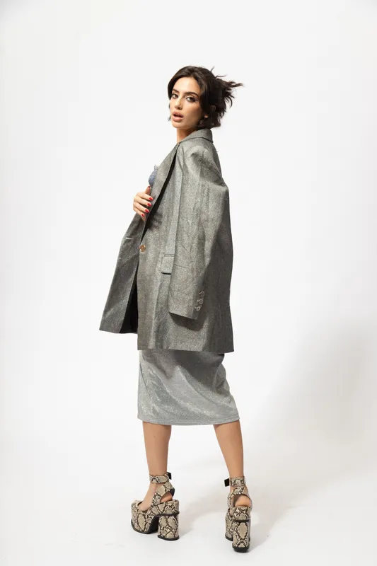 Blazer Plateado PLEASE