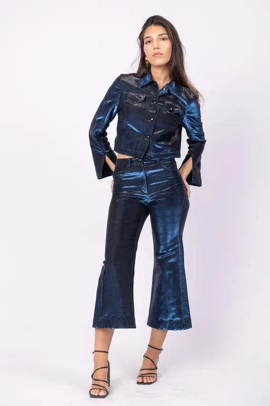 Pantalon Cher Tornasolado azul