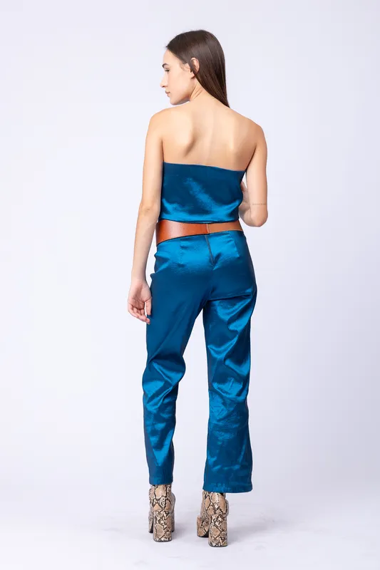 Top conjunto shill bidder azul nudo