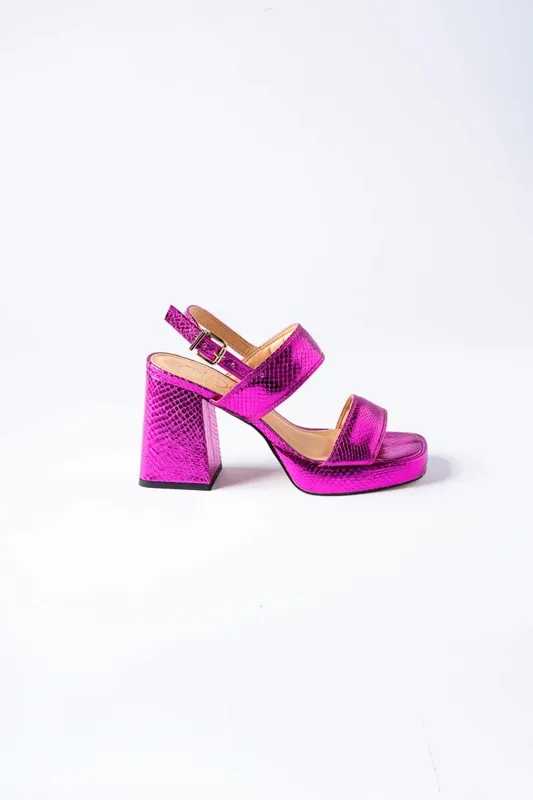 Sandalia Caro Criado Berna Fucsia 38