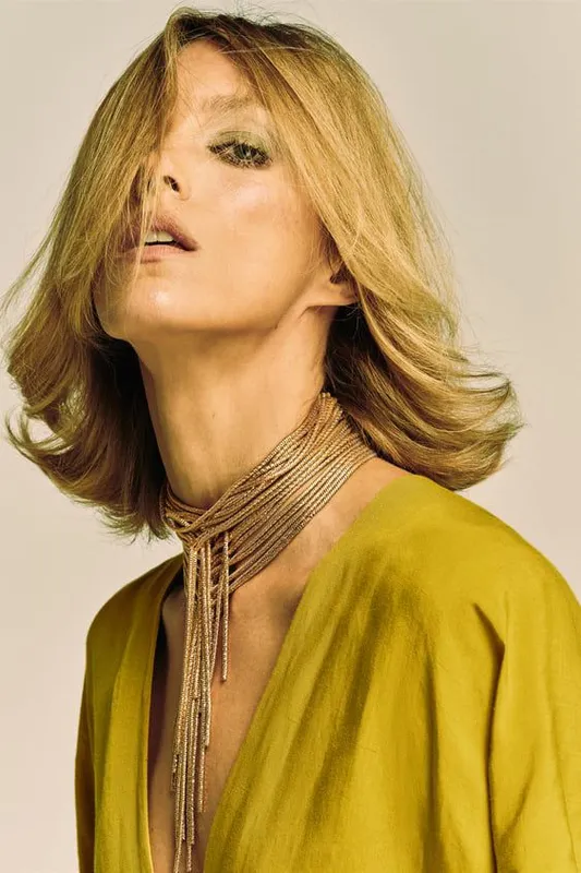 Collar Cascada Dorado Zara