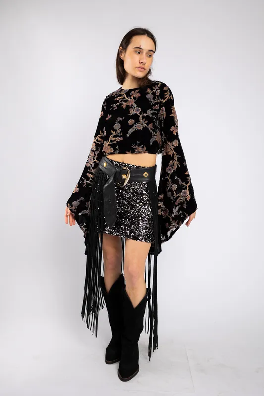 Top estampado flores Velvet Nasty Gal