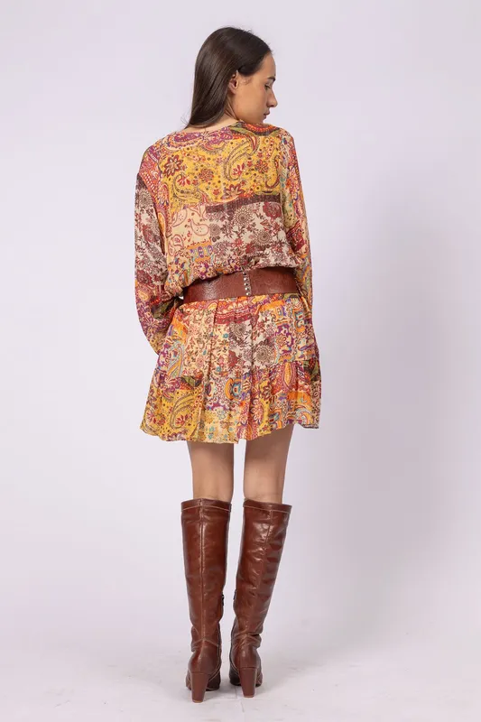 Vestido zara estampado
