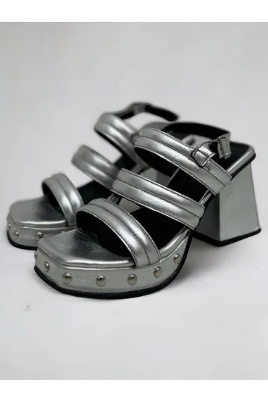 sandalia plata Caro Criado Tania 37