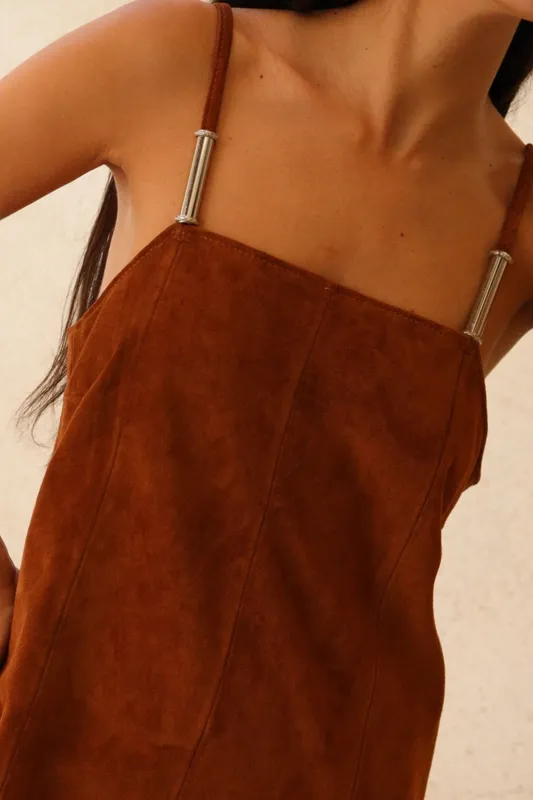 Vestido Agnes L marrón