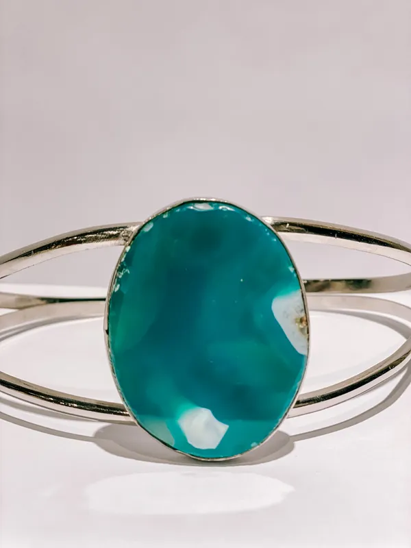 Garganitlla Agnes L Piedra Verde Oval