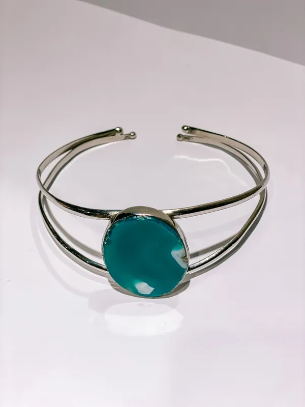 Garganitlla Agnes L Piedra Verde Oval