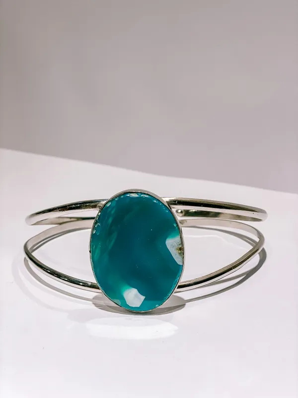 Garganitlla Agnes L Piedra Verde Oval