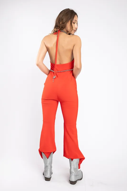 Mono Cher Rojo Ata al Cuello y Oxford