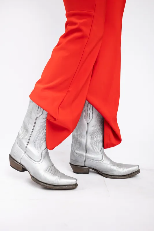 Tejana cowboy plateada