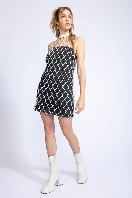 Vestido TOPSHOP white Red