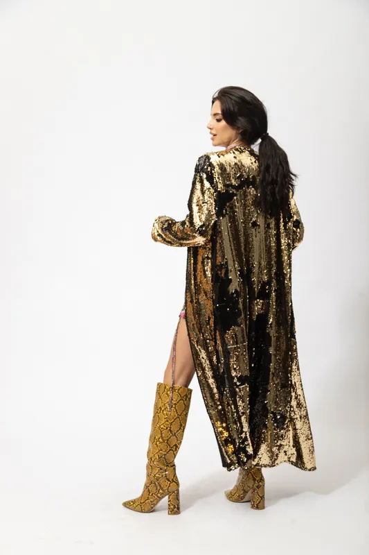 Chaqueta Blanka Lentejuela oro