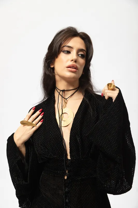 Vestido Blanka Velvet Negro