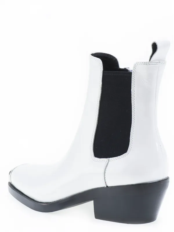 Botas Jeffrey Campbell Tejana Blancas punta metal