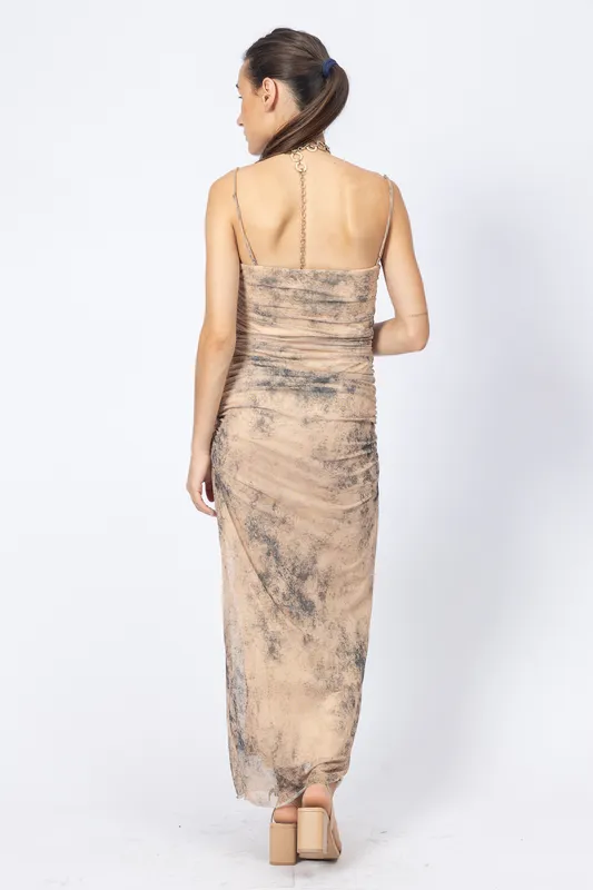 Vestido largo zara batik corset