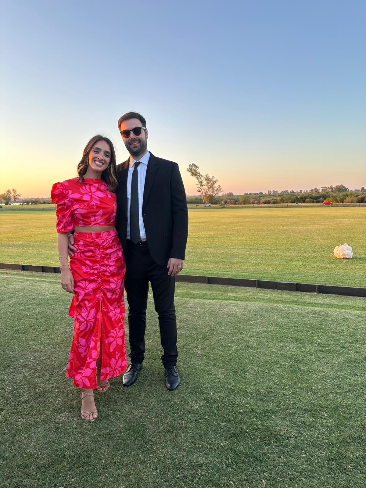 Conjunto flores fuscia  estampado  euge