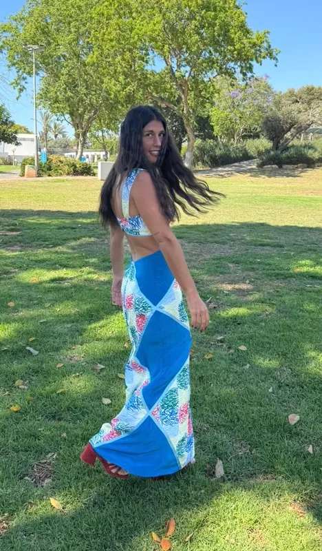 Vestido plan be azul y colores