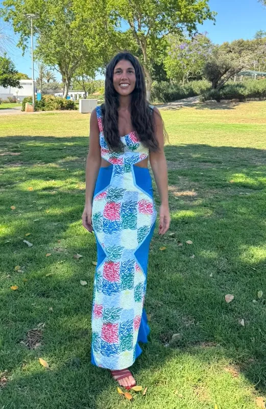 Vestido plan be azul y colores