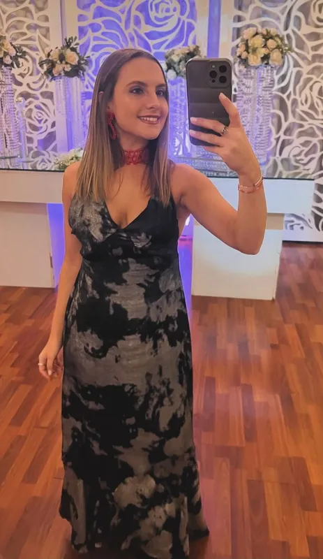 Vestido galio estampado