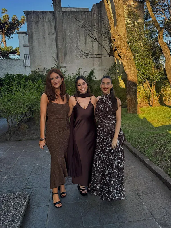 Vestido marron estilo corset