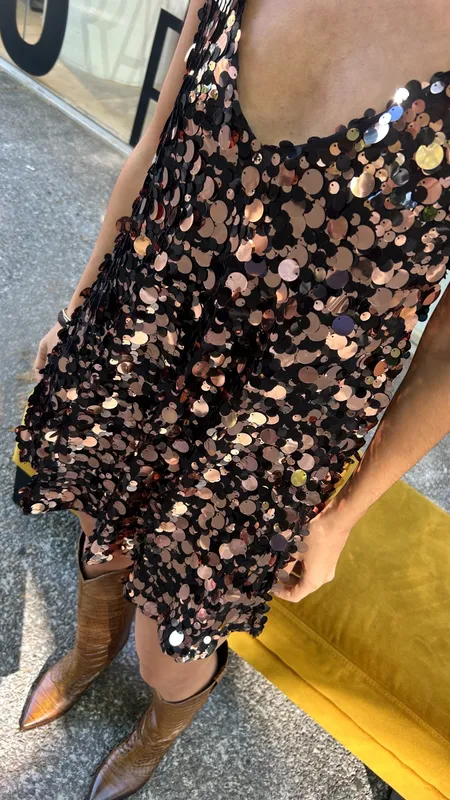 Vestido magma disco marron