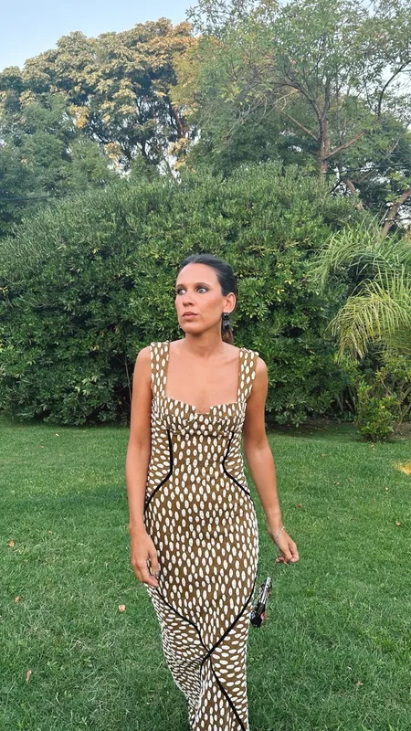 Vestido dots blanco y verde plan be