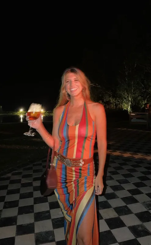 Vestido rayado colores