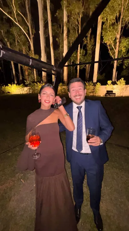 Capa y choker marrón