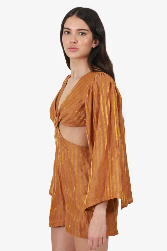 Vestido cut out azulu