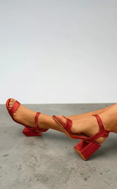 Sandalias agnes rojas